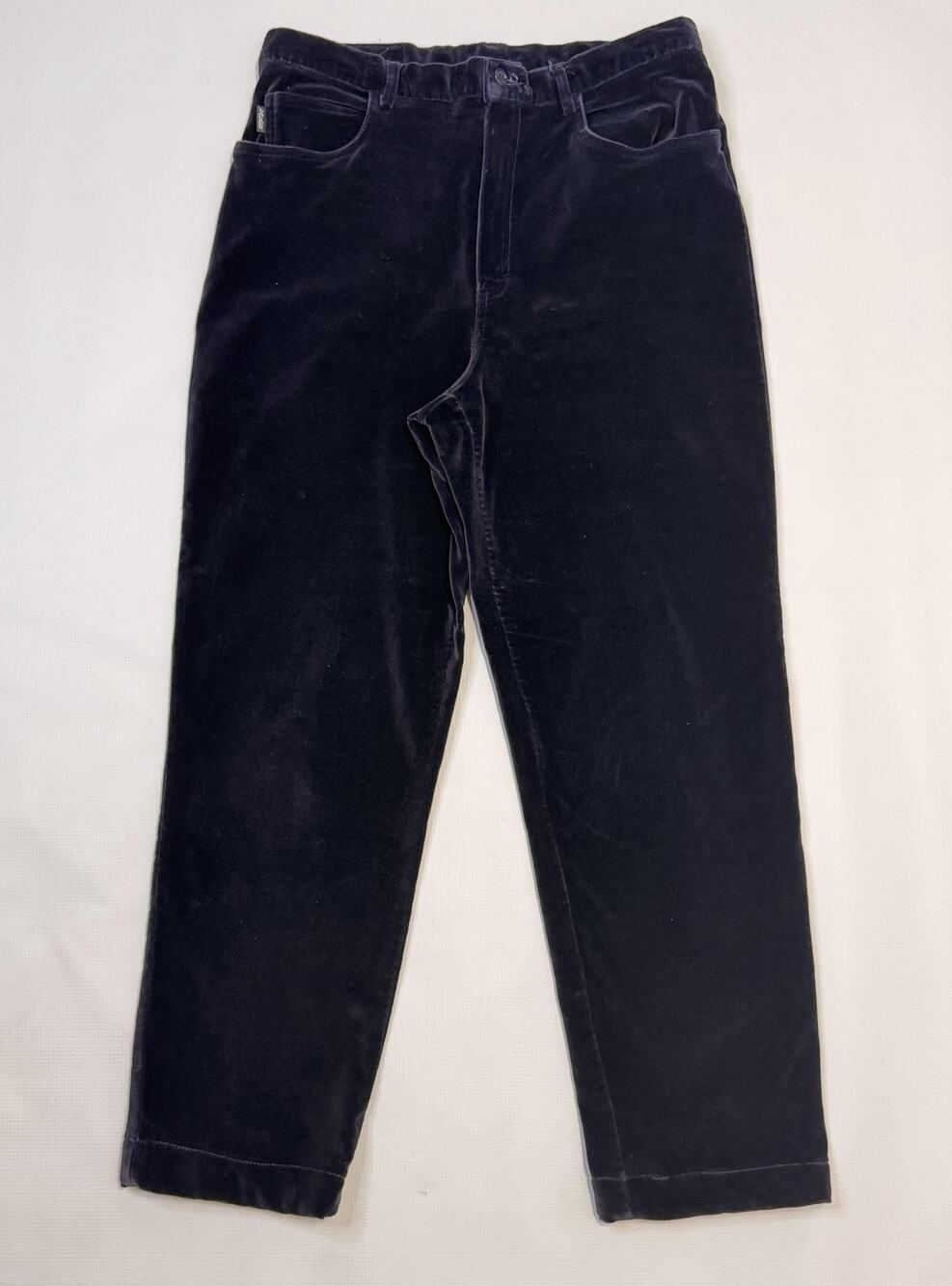 Vintage Lauren Ralph Lauren Pants Womens 12 Black Velvet Made USA